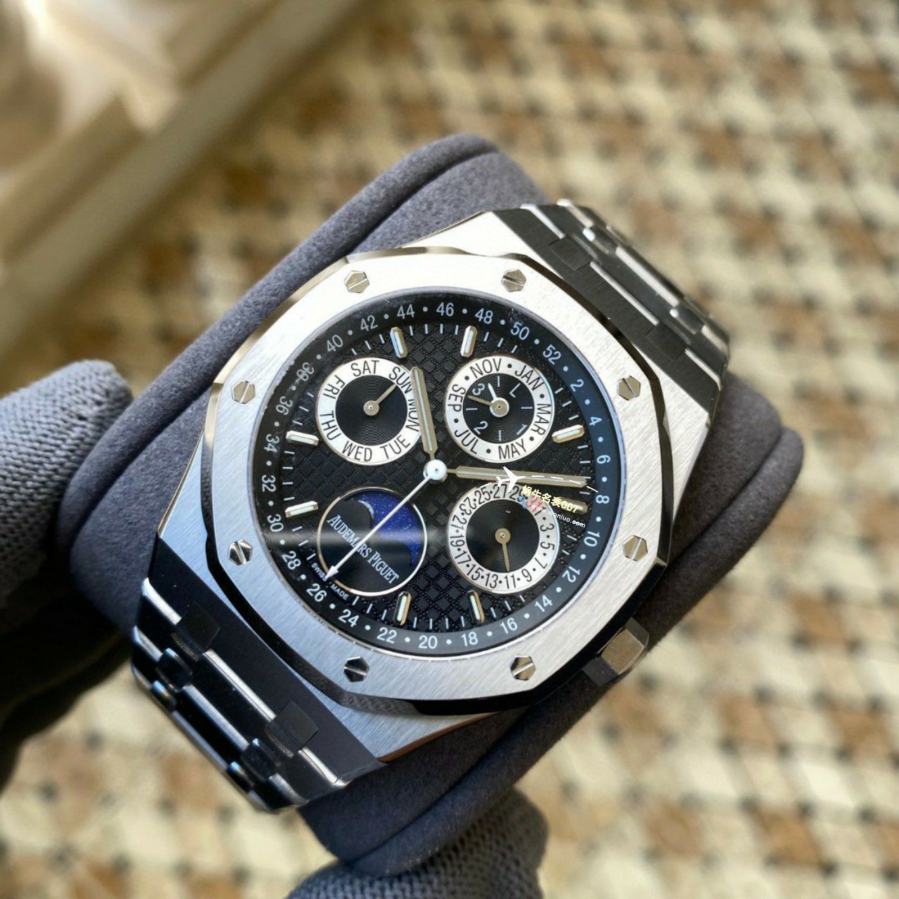 APS Factory Audemars Piguet 万年历26574PT.OO.1220PT.01，26574BA.OO.1220BA.01，26574ST.OO.1220ST.03一比一复刻高仿手表 / AP262