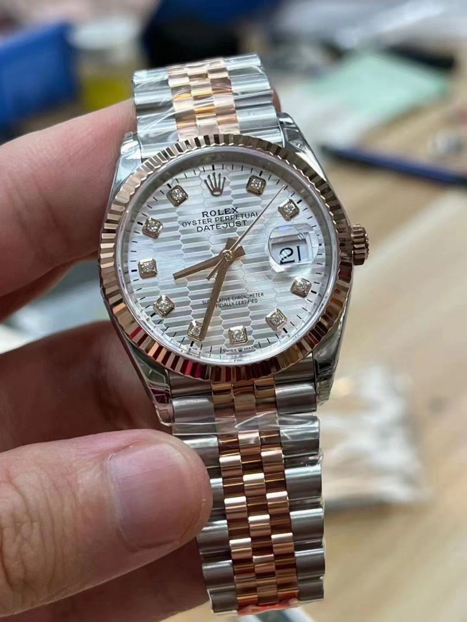 VS Factory  Rolex  Datejust 36毫米水波纹一比一高仿复刻手表 / R796