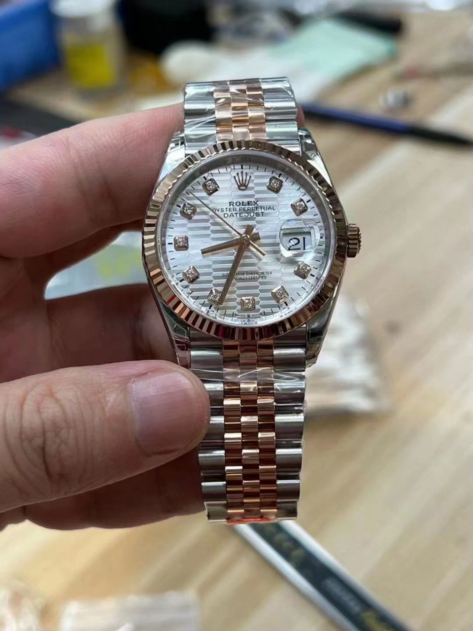 VS Factory  Rolex  Datejust 36毫米水波纹一比一高仿复刻手表 / R796