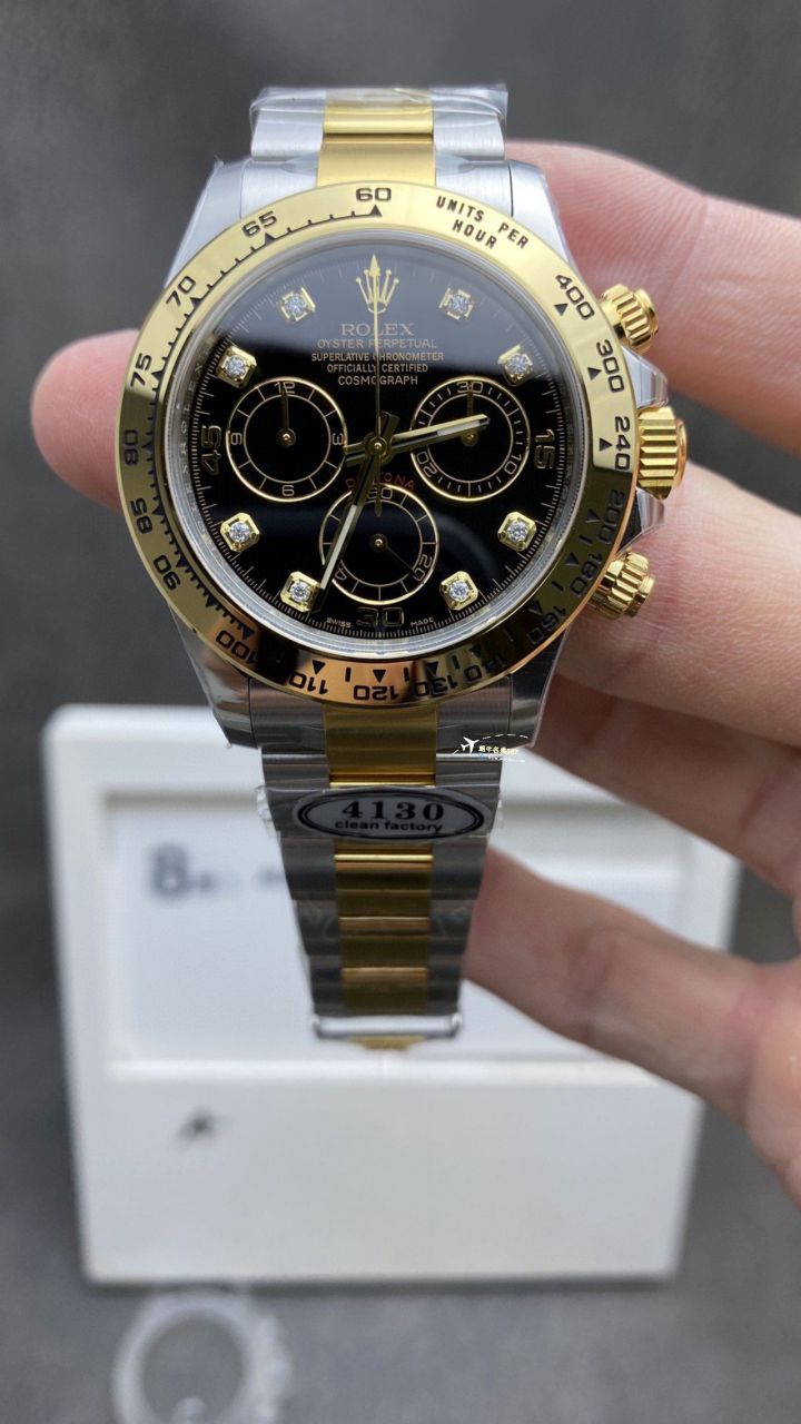 Clean Factory  Rolex 宇宙计时 Ditongna 白金4130 Movement 手表 / R797
