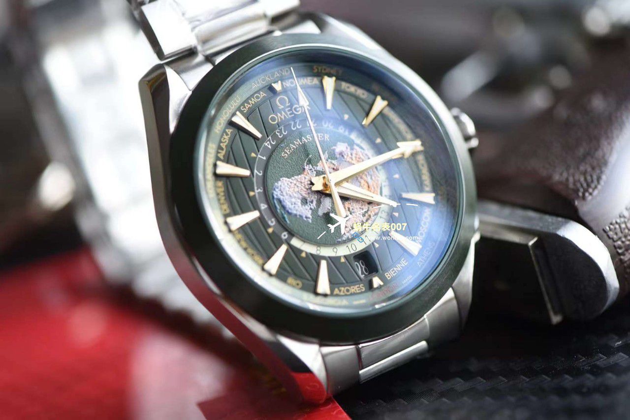 VS Factory OMEGA Seamaster 150世界时绿面盘一比一复刻手表220.30.43.22.10.001 wrist watch  / M786