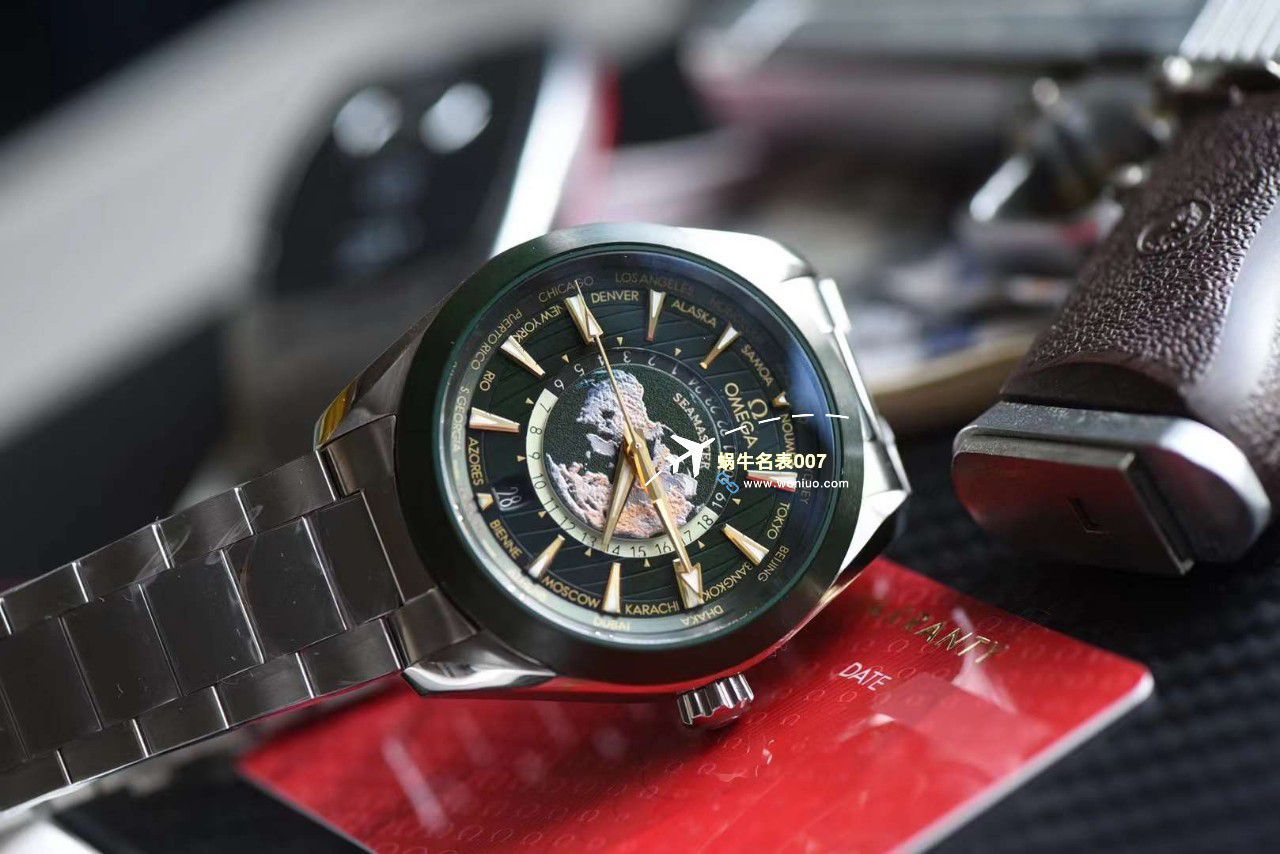 VS Factory OMEGA Seamaster 150世界时绿面盘一比一复刻手表220.30.43.22.10.001 wrist watch  / M786