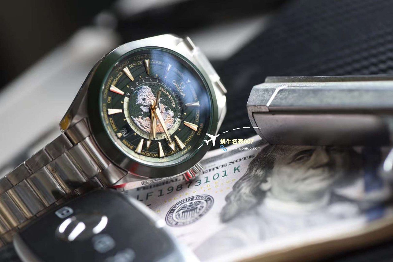 VS Factory OMEGA Seamaster 150世界时绿面盘一比一复刻手表220.30.43.22.10.001 wrist watch  / M786