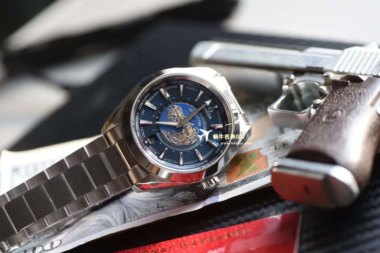 VS Factory OMEGA Seamaster 150世界时绿面盘一比一复刻手表220.30.43.22.10.001 wrist watch  / M786