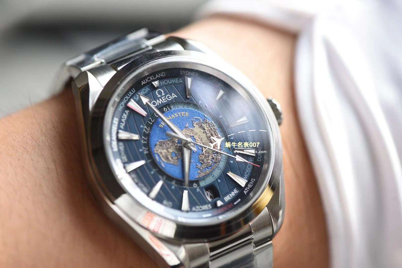 VS Factory OMEGA Seamaster 150世界时绿面盘一比一复刻手表220.30.43.22.10.001 wrist watch  / M786
