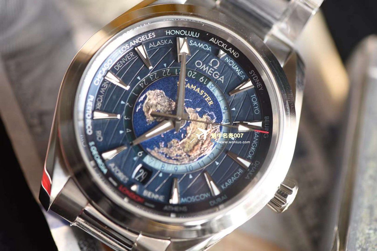 VS Factory OMEGA Seamaster 150世界时绿面盘一比一复刻手表220.30.43.22.10.001 wrist watch  / M786
