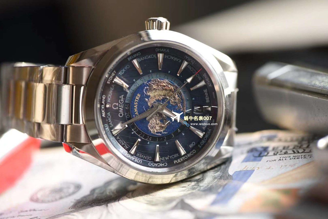 VS Factory OMEGA Seamaster 150世界时绿面盘一比一复刻手表220.30.43.22.10.001 wrist watch  / M786
