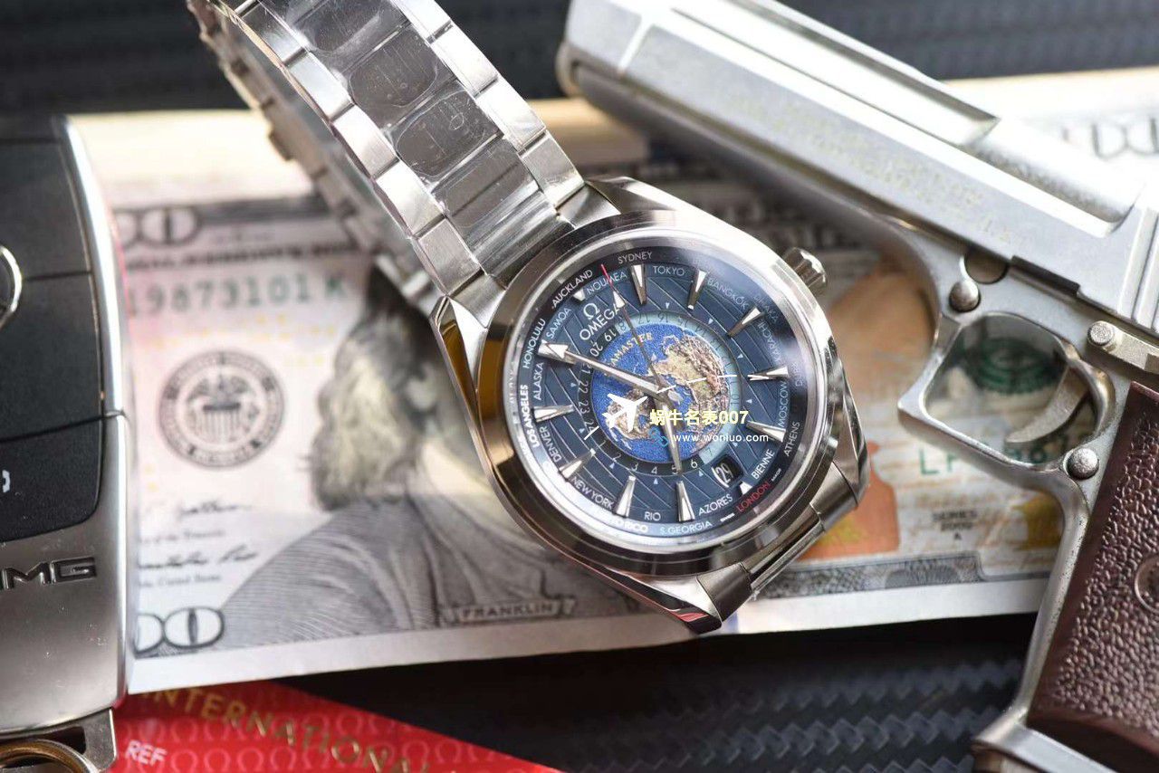 VS Factory OMEGA Seamaster 150世界时绿面盘一比一复刻手表220.30.43.22.10.001 wrist watch  / M786