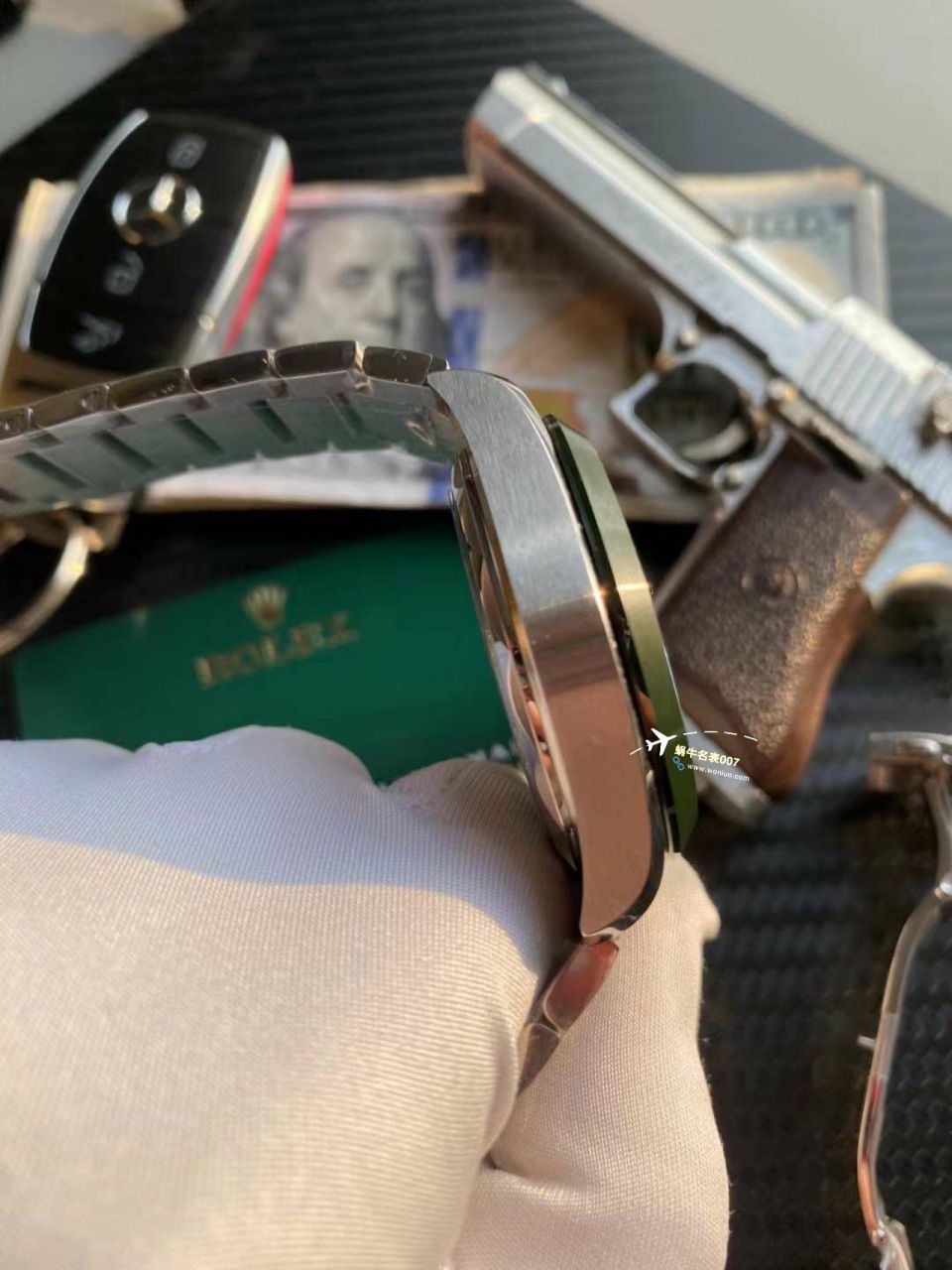 VS Factory OMEGA Seamaster 150世界时绿面盘一比一复刻手表220.30.43.22.10.001 wrist watch  / M786