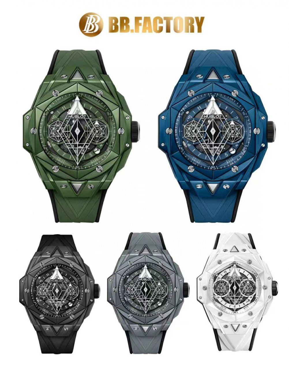 【 Video analysis 】ZF/BBF Factory  hublot BIG BANG刺青二代418.CX.1107.RX.MXM22高仿复刻手表 / YB126