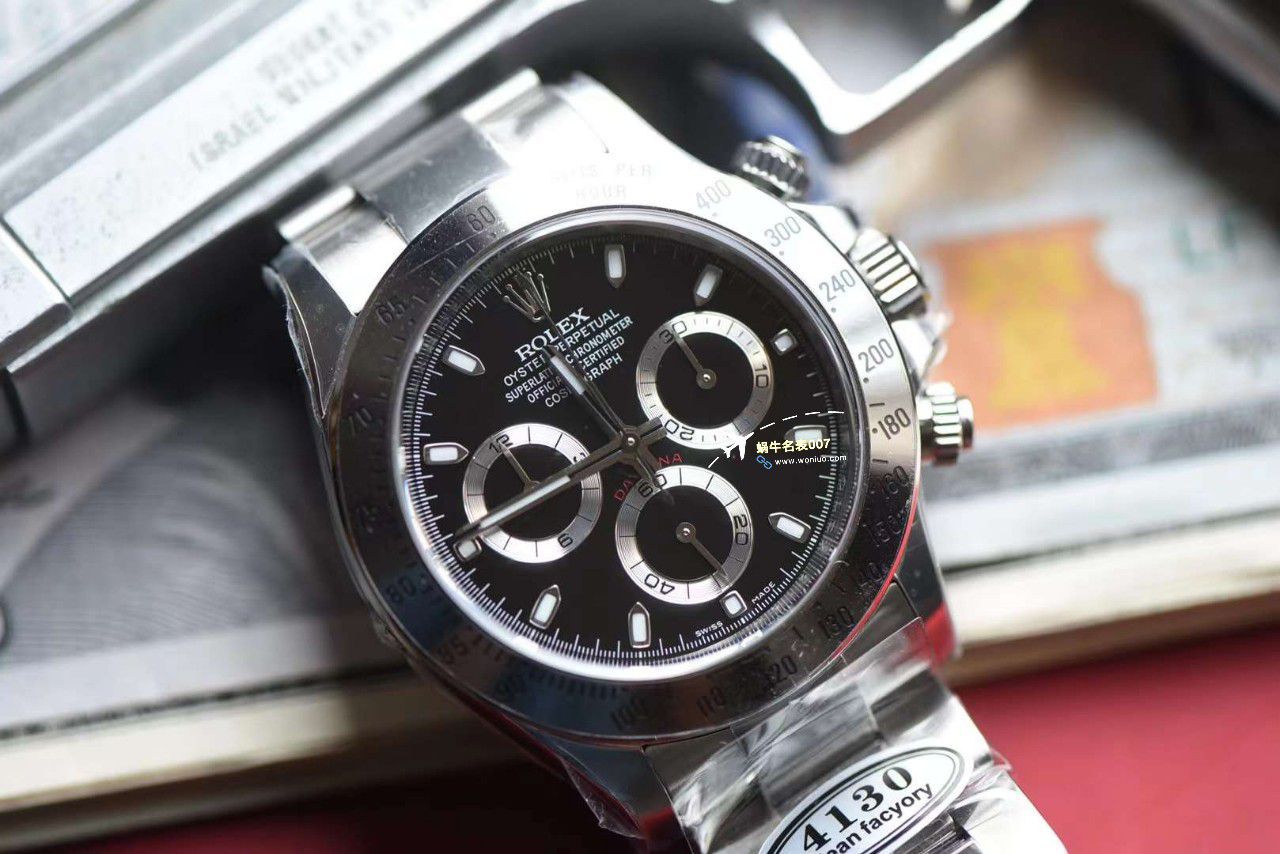 【 Video analysis 】clean Factory  Rolex  Ditongna 黑钢迪116520-78590 top 复刻高仿手表 / R799