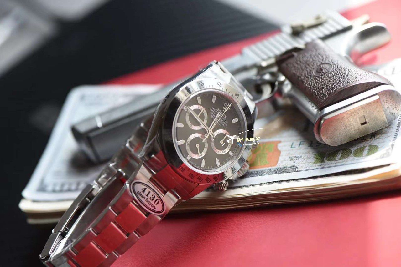 【 Video analysis 】clean Factory  Rolex  Ditongna 黑钢迪116520-78590 top 复刻高仿手表 / R799
