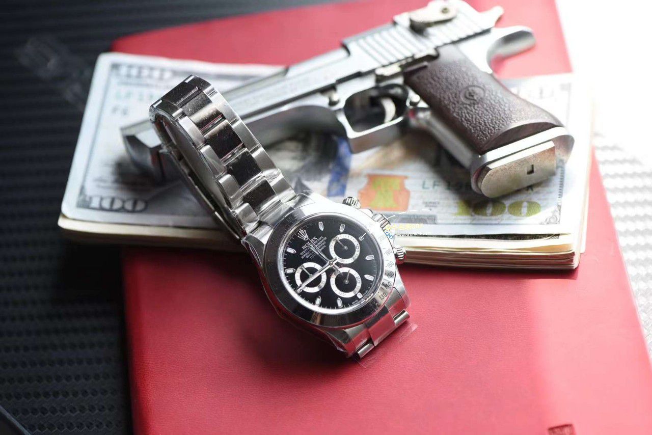 【 Video analysis 】clean Factory  Rolex  Ditongna 黑钢迪116520-78590 top 复刻高仿手表 / R799
