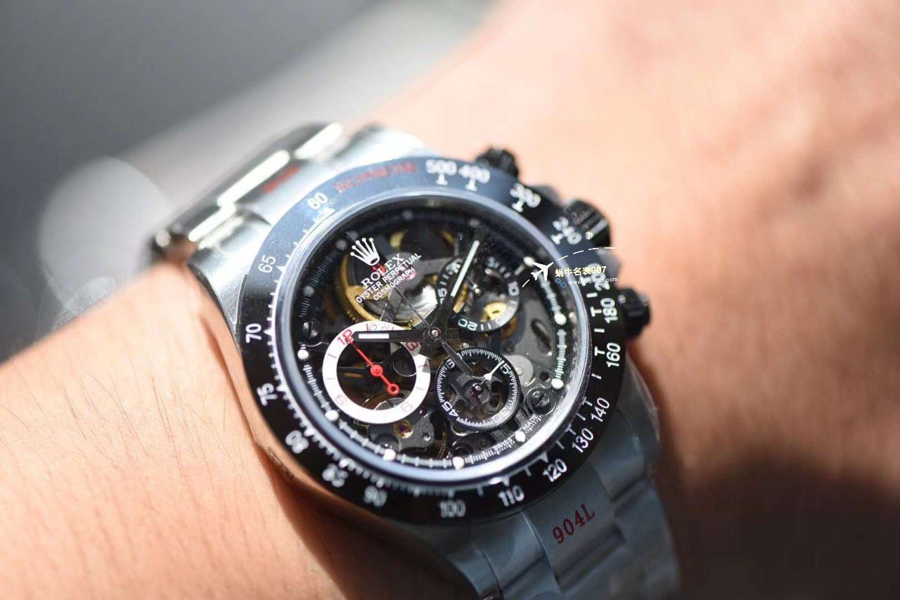 【 Video analysis 】 Rolex  Ditongna F1车手限定特别版镂空 copy customized 手表 / R800