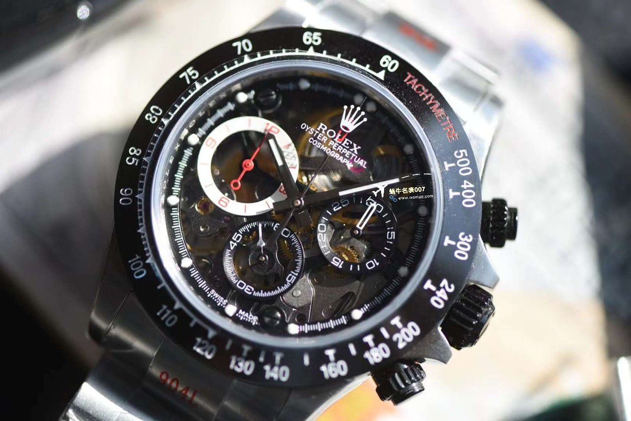 【 Video analysis 】 Rolex  Ditongna F1车手限定特别版镂空 copy customized 手表 / R800