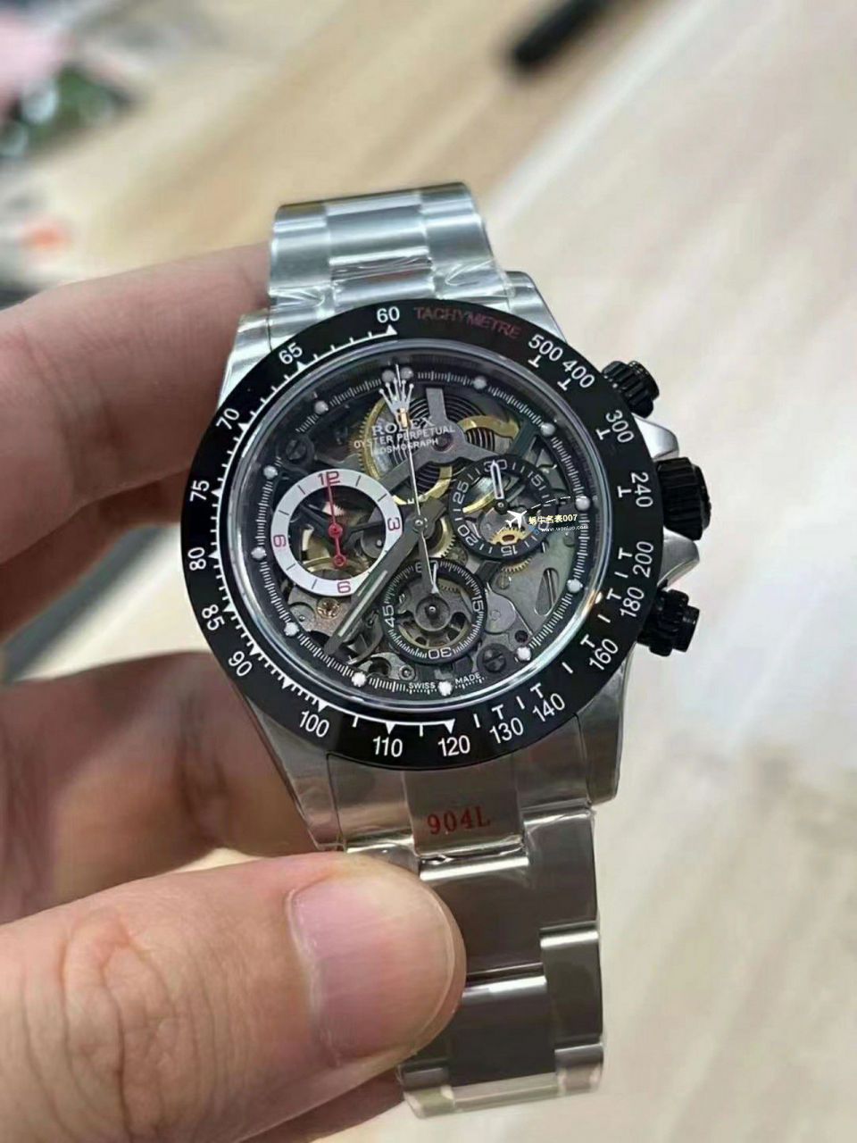 【 Video analysis 】 Rolex  Ditongna F1车手限定特别版镂空 copy customized 手表 / R800