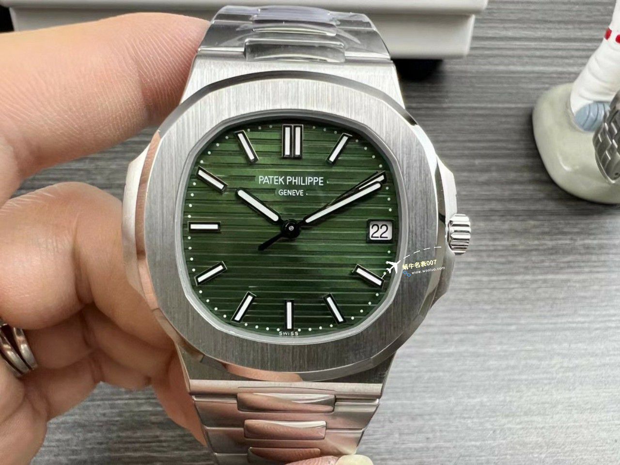 【 Video analysis 】3K一体机 PATEK PHILIPPE 绿色 Nautilus 一比一高仿复刻5711/1A-014手表 / BD386