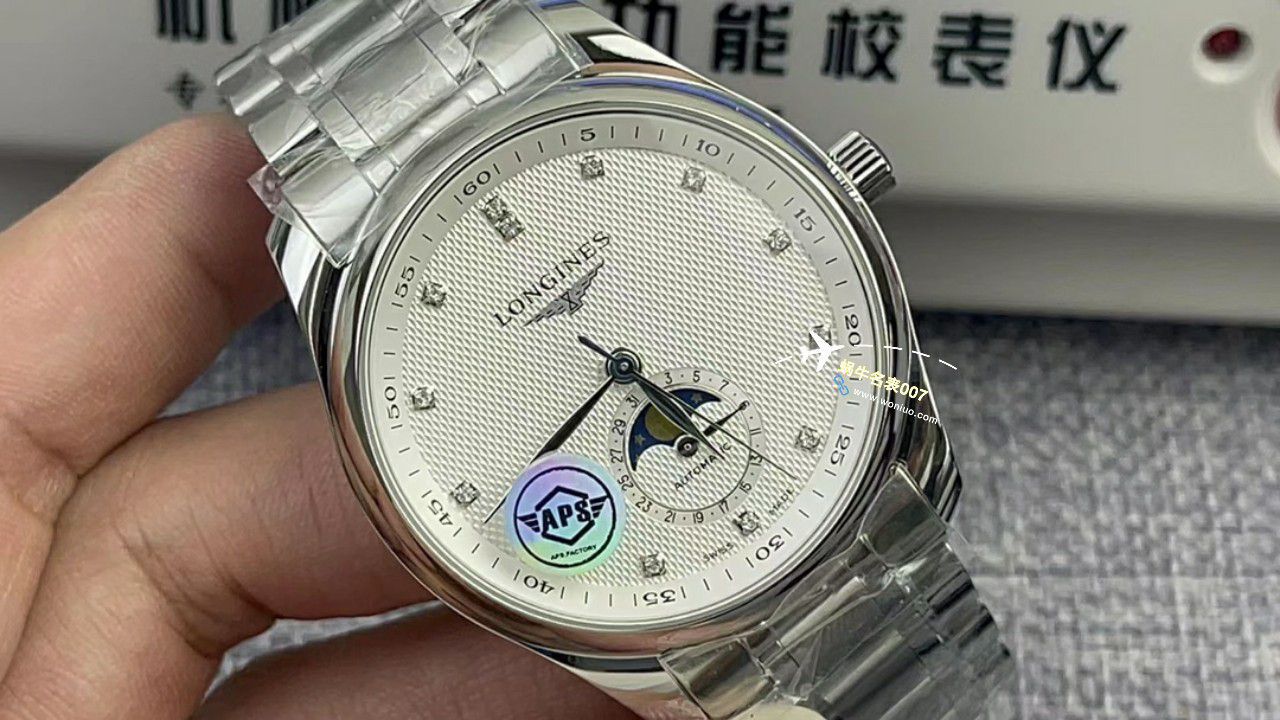 【 Video analysis APS Factory 】 Longines 名匠月相一比一 top 复刻高仿手表L2.909.4.78.6，L2.909.4.78.3，L2.909.4.77.6 / L179