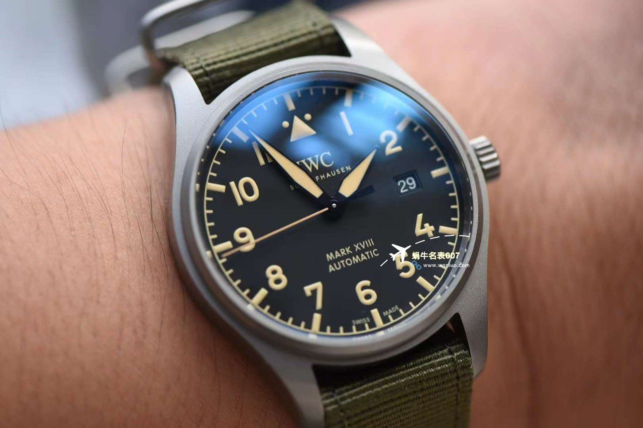 【 Video analysis 】V7 Factory  IWC 钛 MARK XVII IW327006 搭配nota watchband  超A高仿复刻手表 / WG619
