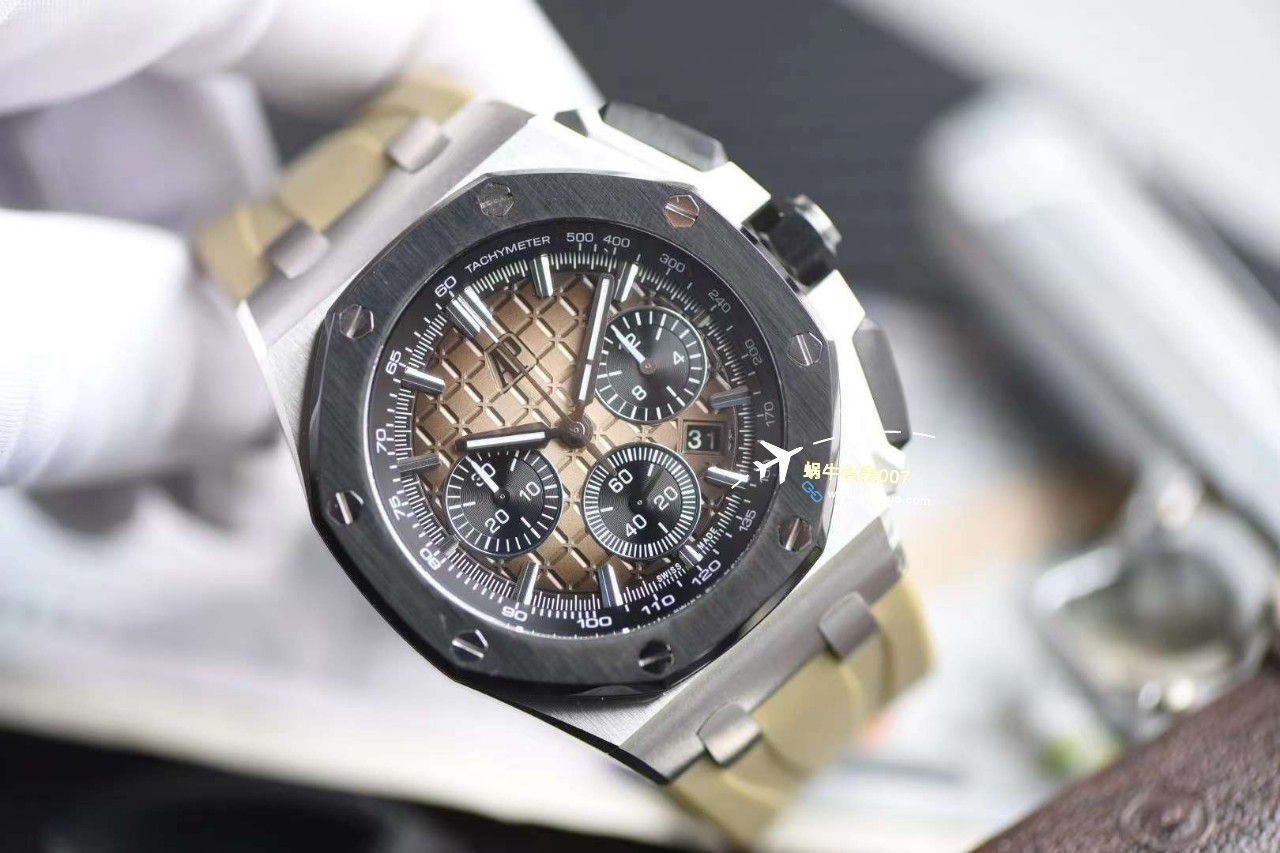 【 Video analysis 】APF Factory Audemars Piguet  Royal Oak Offshore  top 复刻高仿手表26420SO.OO.A600CA.01，26420TI.OO.A027CA.01 wrist watch  / AP268