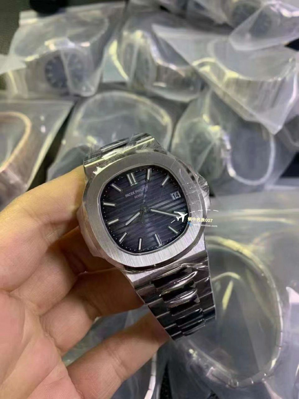 【 Video analysis 】3K一体机 PATEK PHILIPPE 绿色 Nautilus 一比一高仿复刻5711/1A-014手表 / BD386