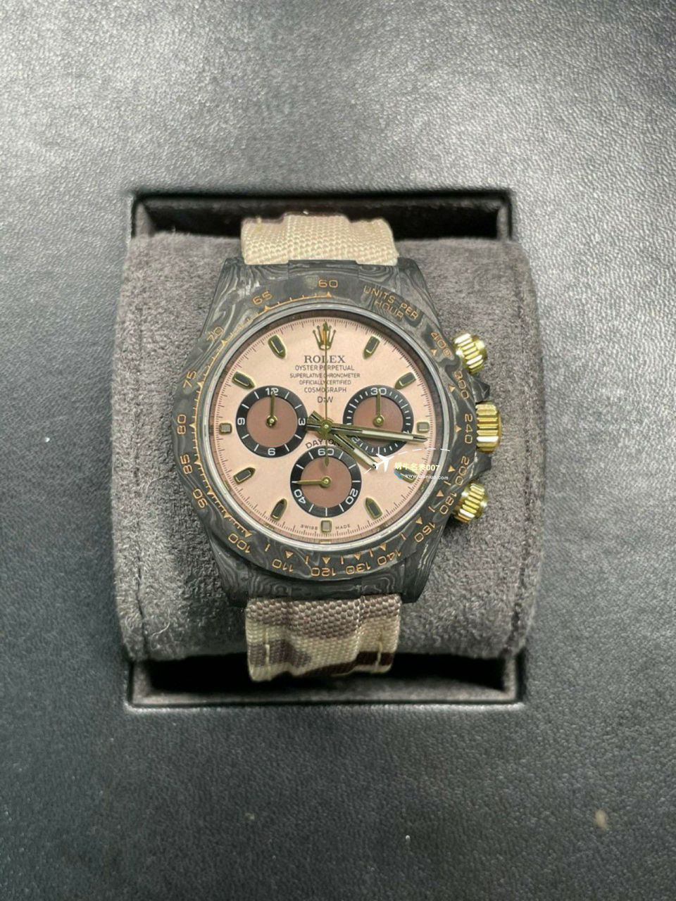 独家 Video analysis N Factory 超级 carbon fiber 4130 Ditongna 一比一复刻diw团队 copy customized 版 Ditongna  wrist watch  / R727