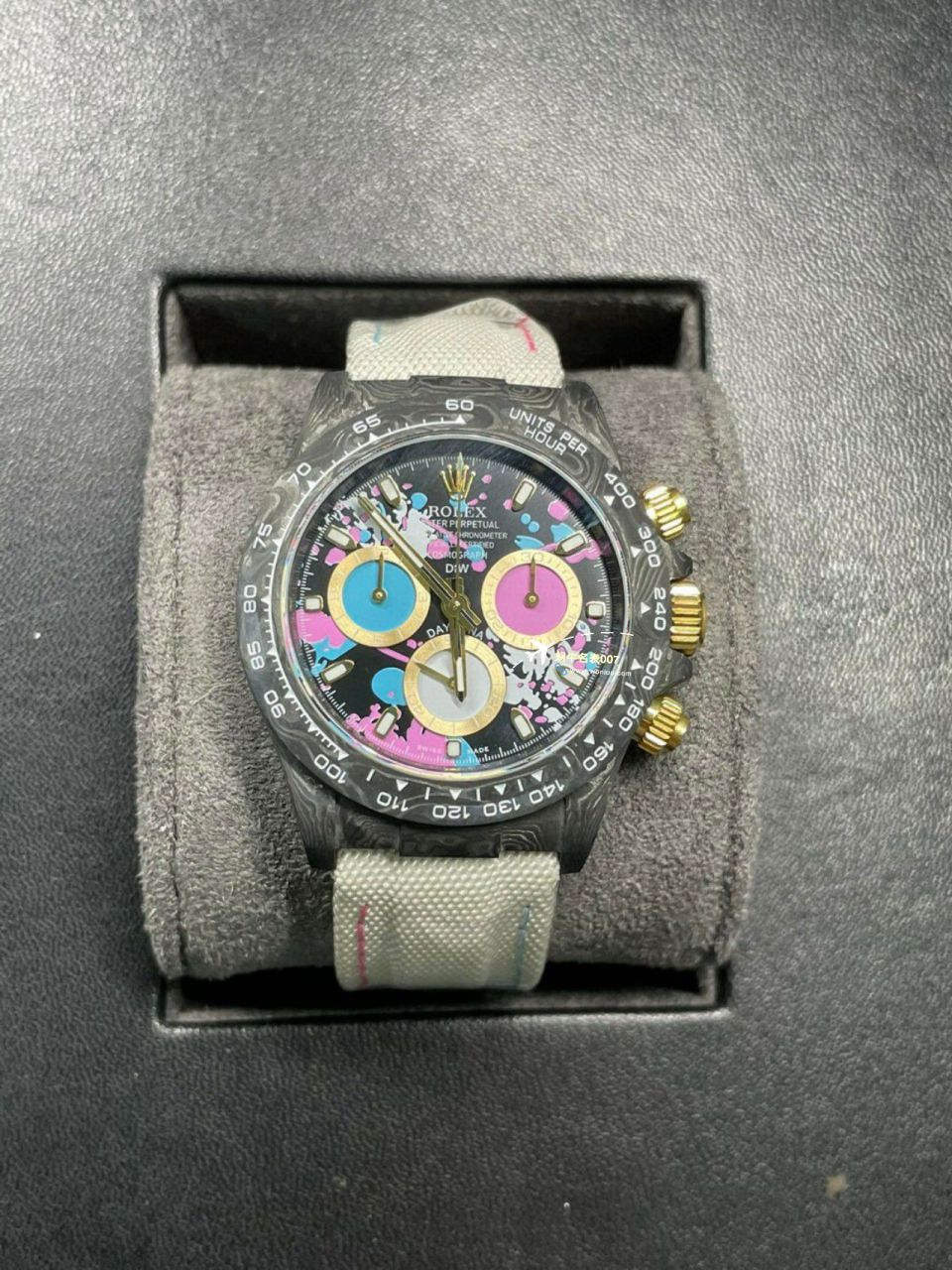 独家 Video analysis N Factory 超级 carbon fiber 4130 Ditongna 一比一复刻diw团队 copy customized 版 Ditongna  wrist watch  / R727