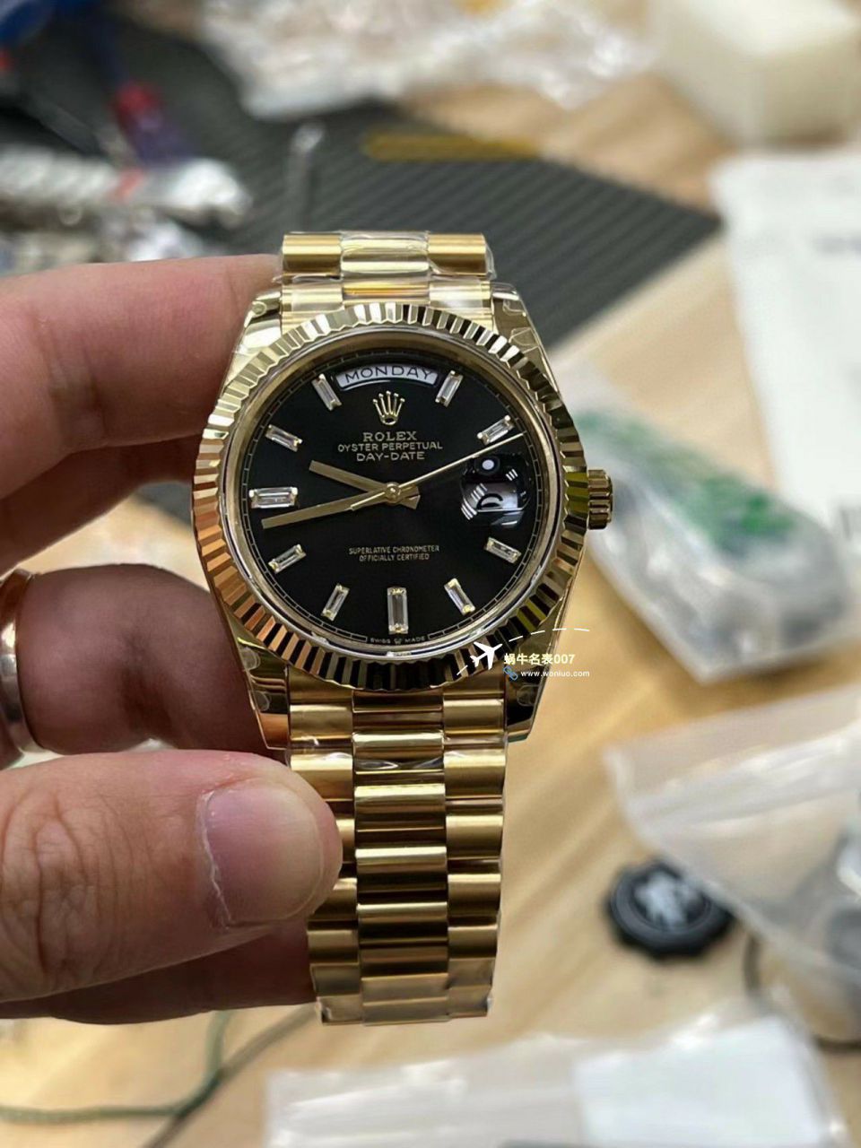 【 Video analysis 】GM Factory 黑冰糖 Adding weight 版 Rolex  Day-Date 型m228238-0004一比一复刻高仿手表 / R806