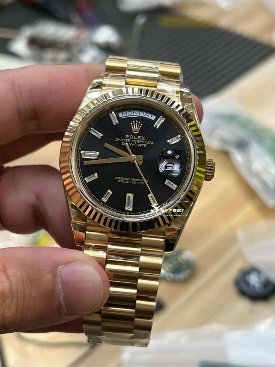【 Video analysis 】GM Factory 黑冰糖 Adding weight 版 Rolex  Day-Date 型m228238-0004一比一复刻高仿手表 / R806