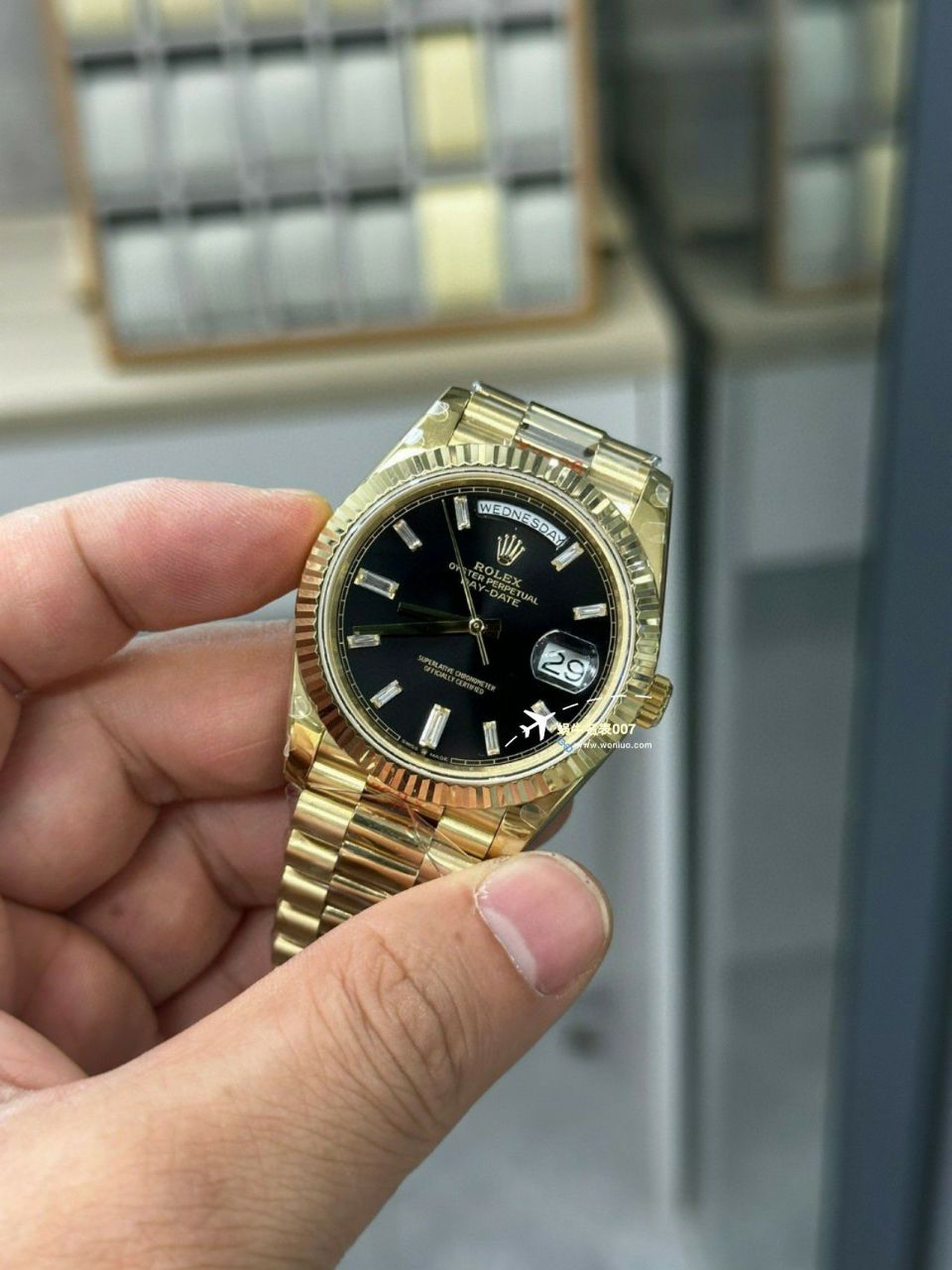 【 Video analysis 】GM Factory 黑冰糖 Adding weight 版 Rolex  Day-Date 型m228238-0004一比一复刻高仿手表 / R806