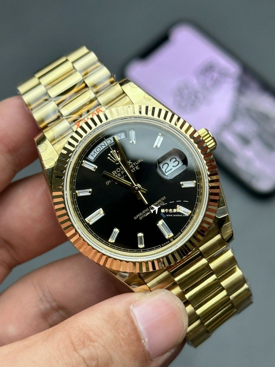【 Video analysis 】GM Factory 黑冰糖 Adding weight 版 Rolex  Day-Date 型m228238-0004一比一复刻高仿手表 / R806