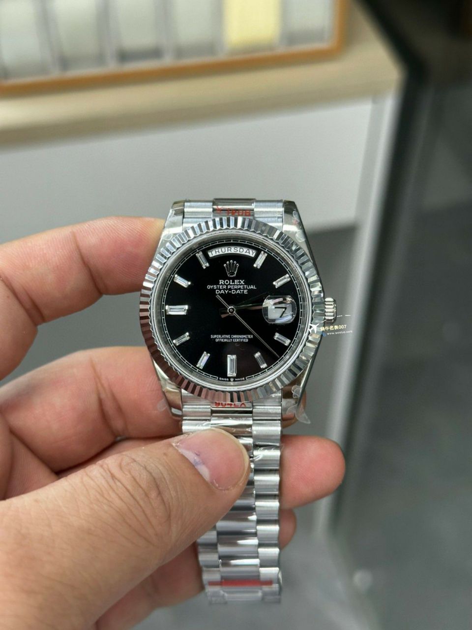 【 Video analysis 】GM Factory 黑冰糖 Adding weight 版 Rolex  Day-Date 型m228238-0004一比一复刻高仿手表 / R806