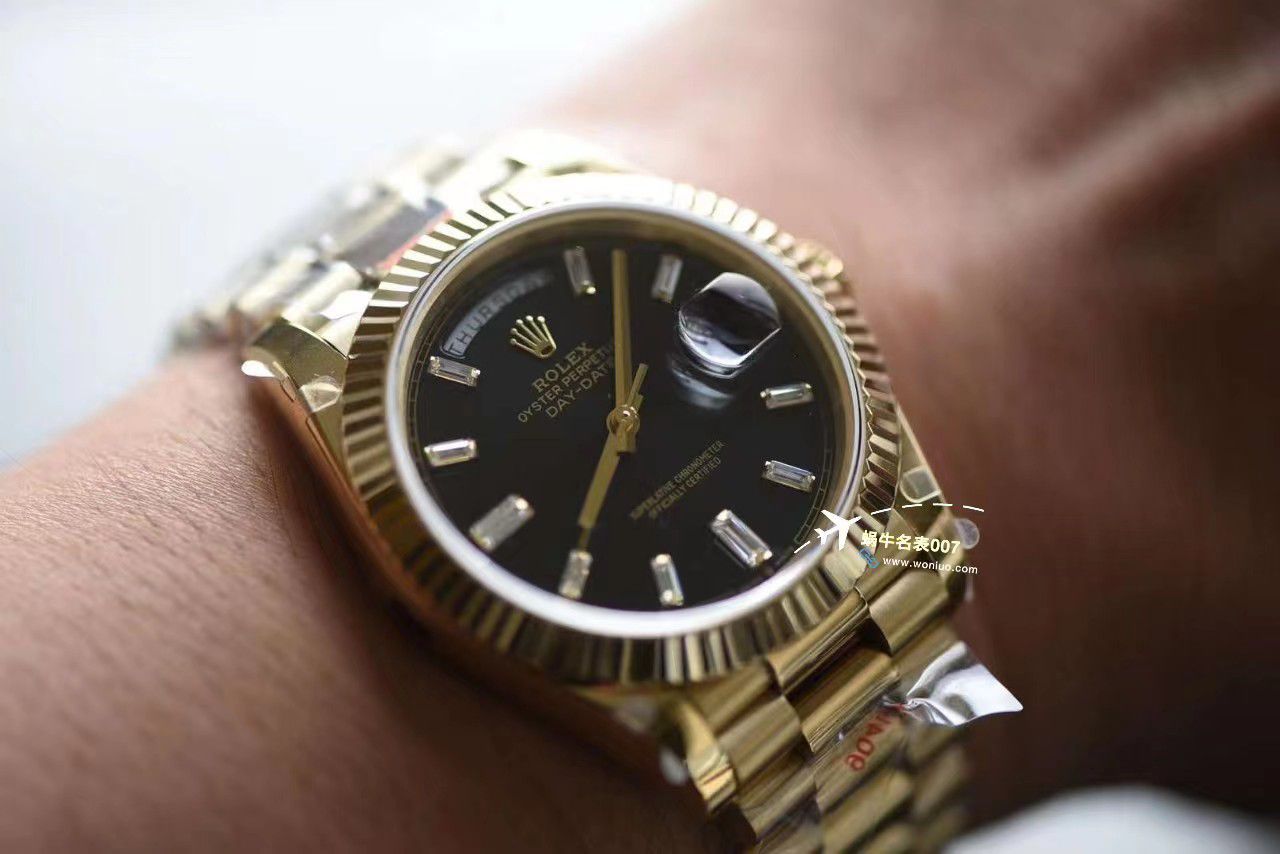 【 Video analysis 】GM Factory 黑冰糖 Adding weight 版 Rolex  Day-Date 型m228238-0004一比一复刻高仿手表 / R806