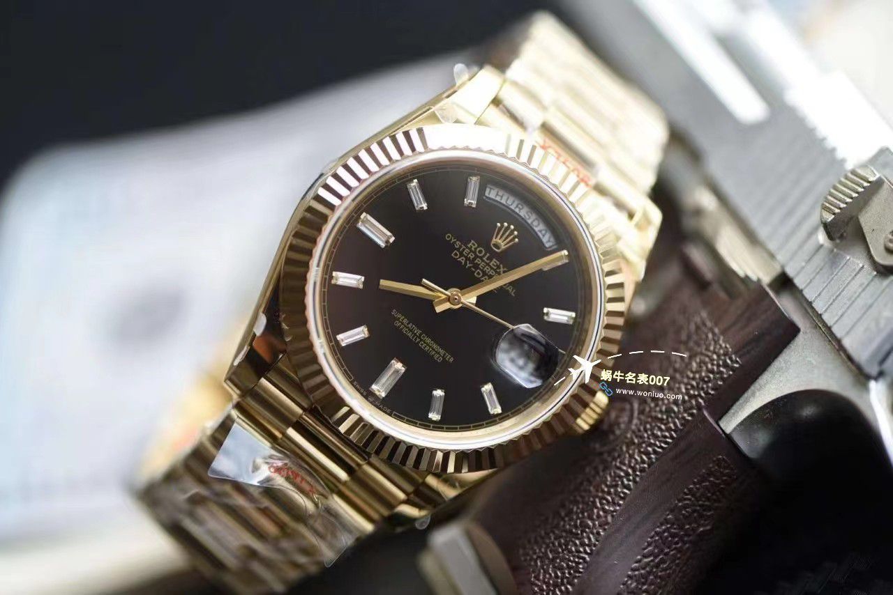 【 Video analysis 】GM Factory 黑冰糖 Adding weight 版 Rolex  Day-Date 型m228238-0004一比一复刻高仿手表 / R806