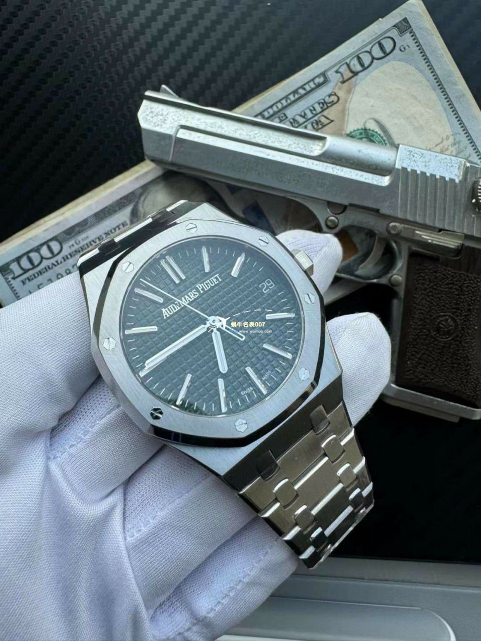 【 Video analysis 】APS Factory Audemars Piguet 皇家橡树50周年纪念15510ST.OO.1320ST.09，15510ST.OO.1320ST.08一比一复刻高仿手表 / AP270