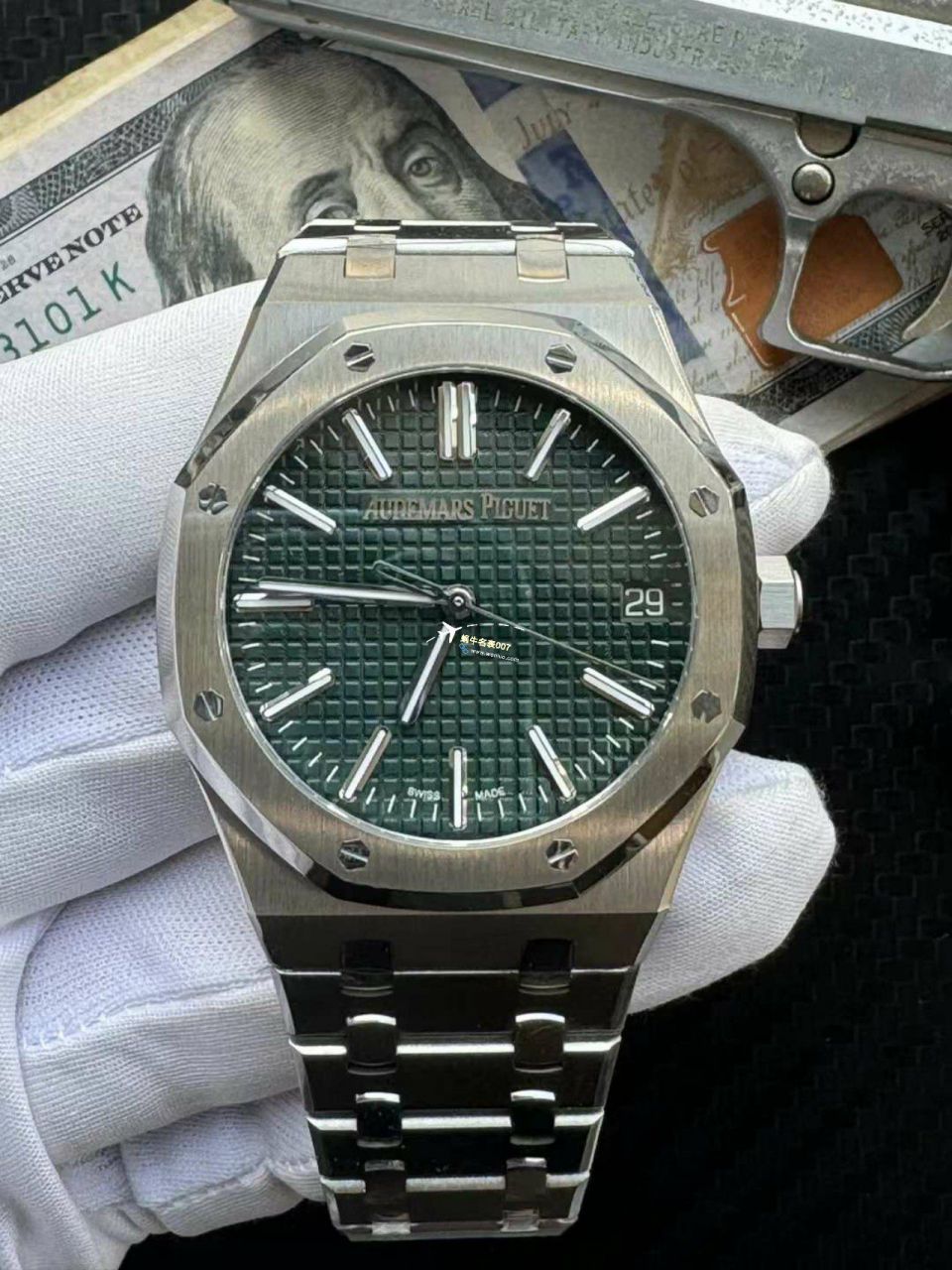 【 Video analysis 】APS Factory Audemars Piguet 皇家橡树50周年纪念15510ST.OO.1320ST.09，15510ST.OO.1320ST.08一比一复刻高仿手表 / AP270