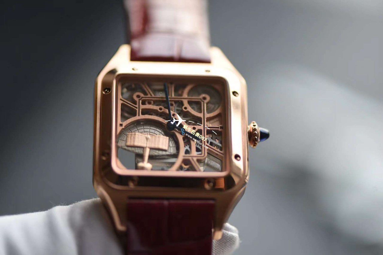 【 Video analysis 】TW Cartier  女装 Santos 镂空系列高仿WHSA0032，WHSA0030石英 wrist watch  / K338