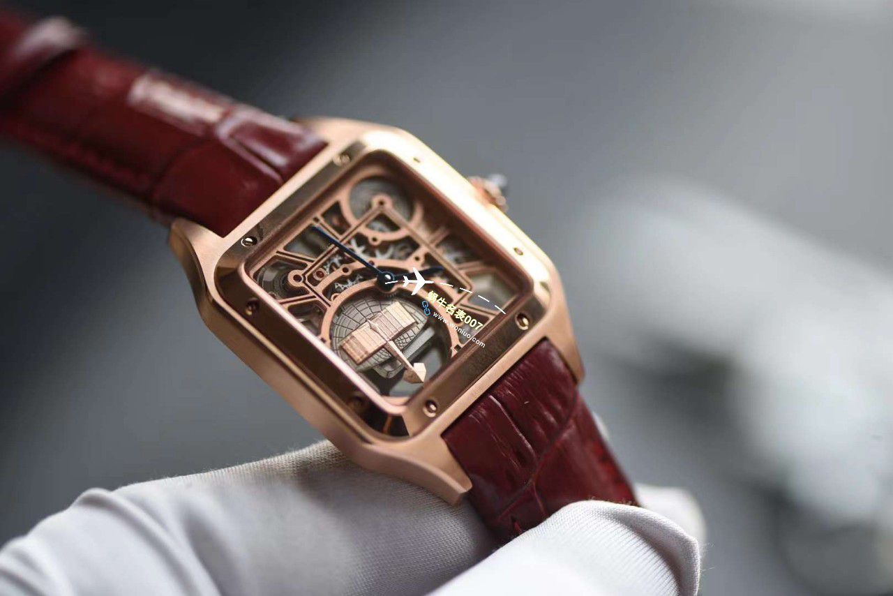 【 Video analysis 】TW Cartier  女装 Santos 镂空系列高仿WHSA0032，WHSA0030石英 wrist watch  / K338