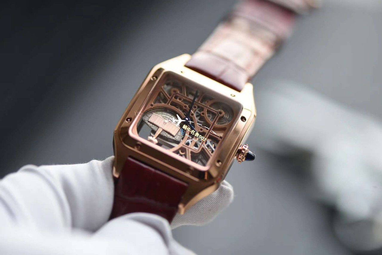【 Video analysis 】TW Cartier  女装 Santos 镂空系列高仿WHSA0032，WHSA0030石英 wrist watch  / K338