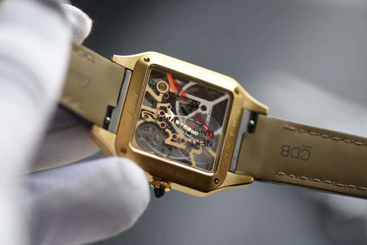 【 Video analysis 】TW Cartier  女装 Santos 镂空系列高仿WHSA0032，WHSA0030石英 wrist watch  / K338
