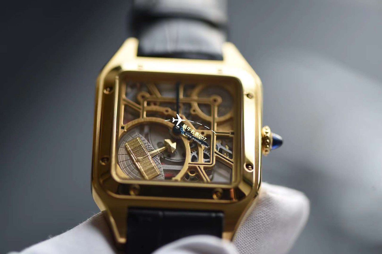 【 Video analysis 】TW Cartier  女装 Santos 镂空系列高仿WHSA0032，WHSA0030石英 wrist watch  / K338