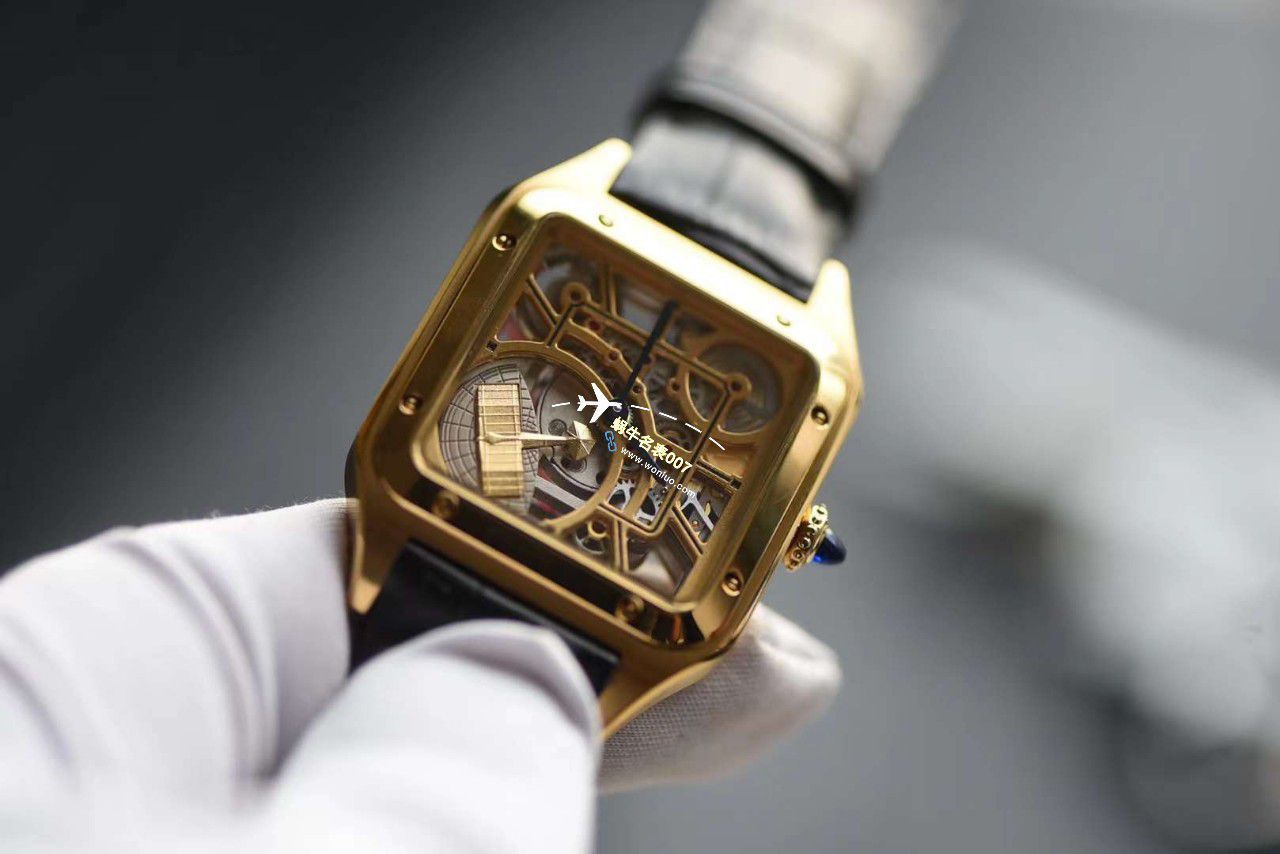 【 Video analysis 】TW Cartier  女装 Santos 镂空系列高仿WHSA0032，WHSA0030石英 wrist watch  / K338
