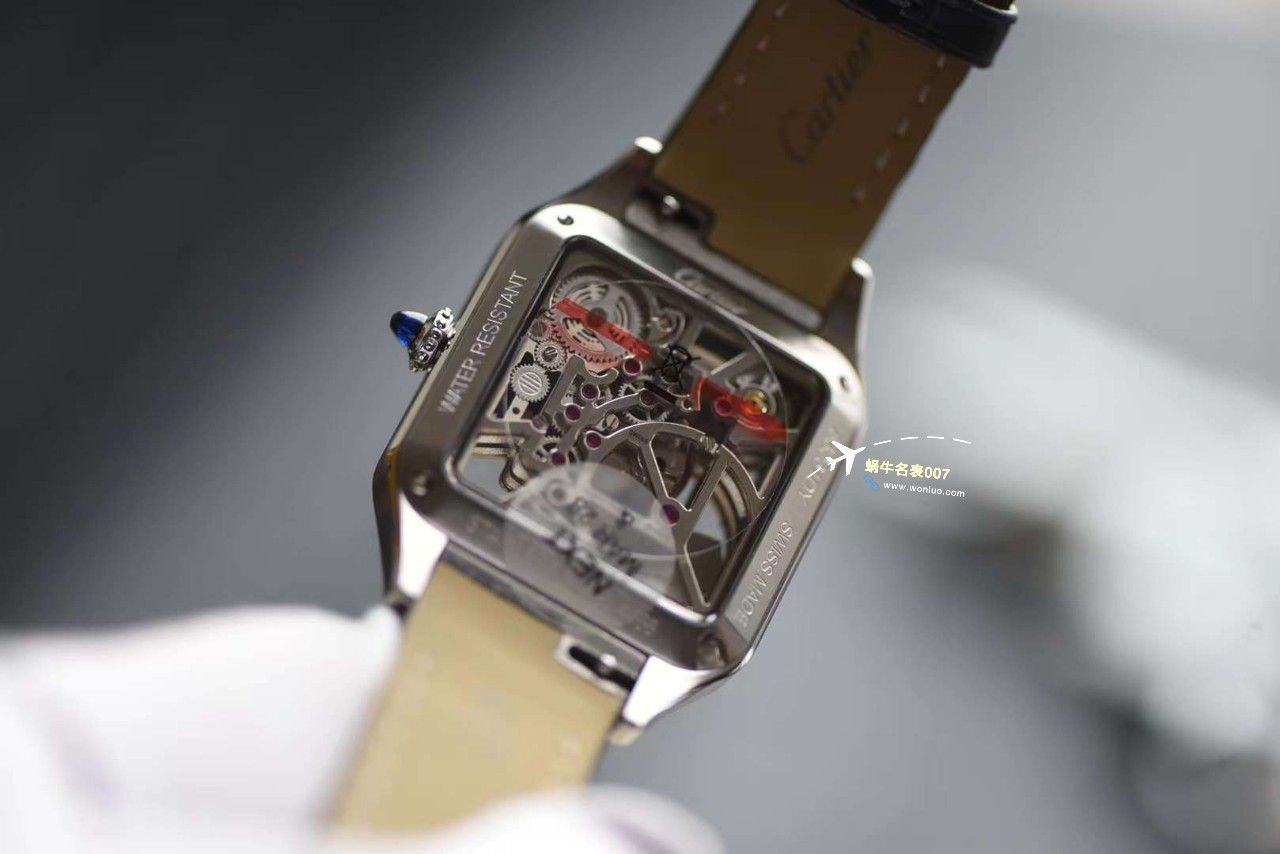 【 Video analysis 】TW Cartier  女装 Santos 镂空系列高仿WHSA0032，WHSA0030石英 wrist watch  / K338