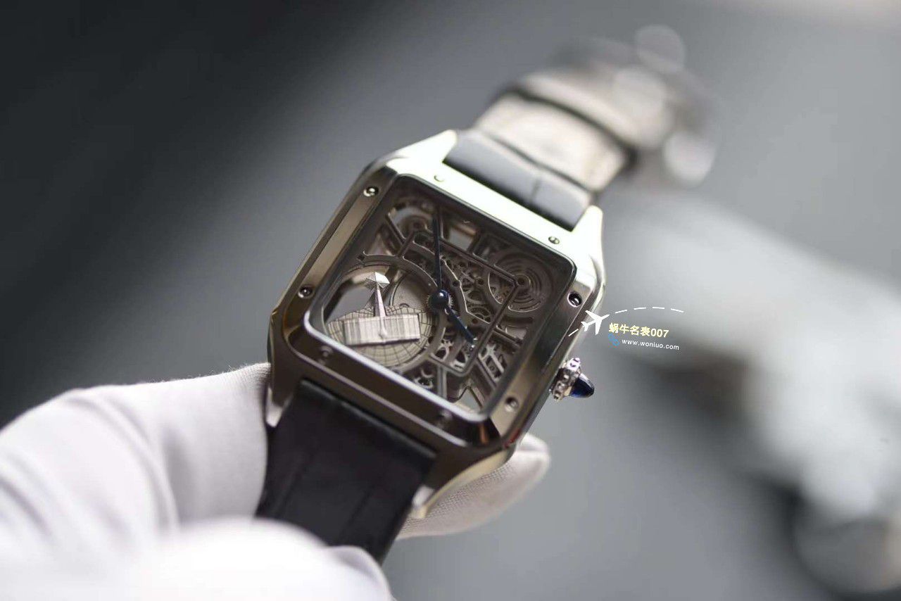 【 Video analysis 】TW Cartier  女装 Santos 镂空系列高仿WHSA0032，WHSA0030石英 wrist watch  / K338