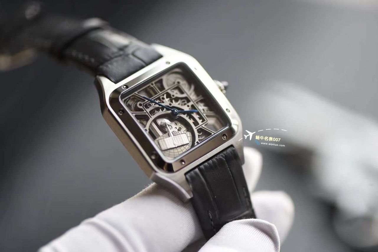 【 Video analysis 】TW Cartier  女装 Santos 镂空系列高仿WHSA0032，WHSA0030石英 wrist watch  / K338