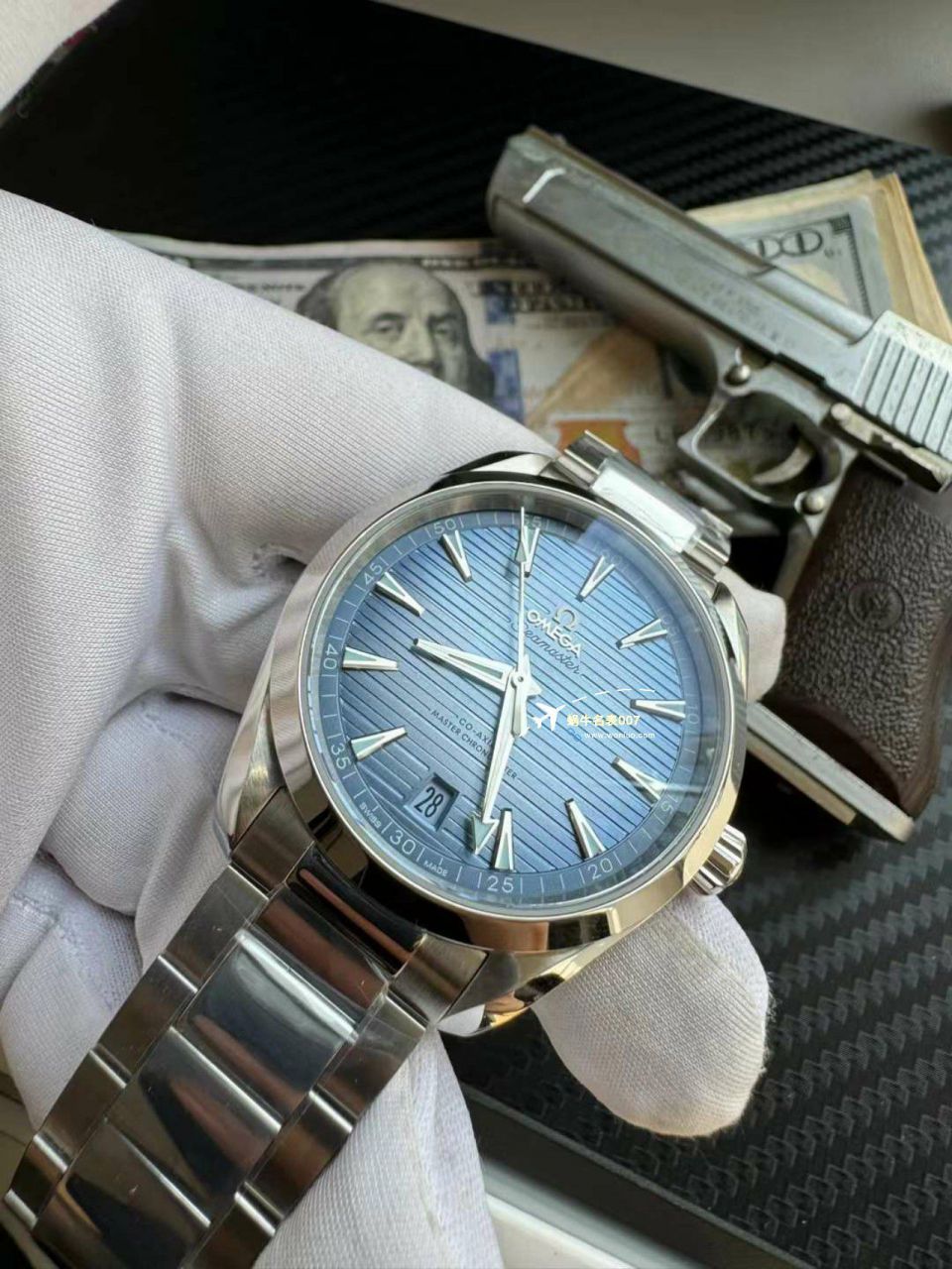 【 Video analysis 】VS Factory OMEGA一比一复刻高仿 Seamaster 冰蓝柚木220.10.41.21.03.005 wrist watch  / M793
