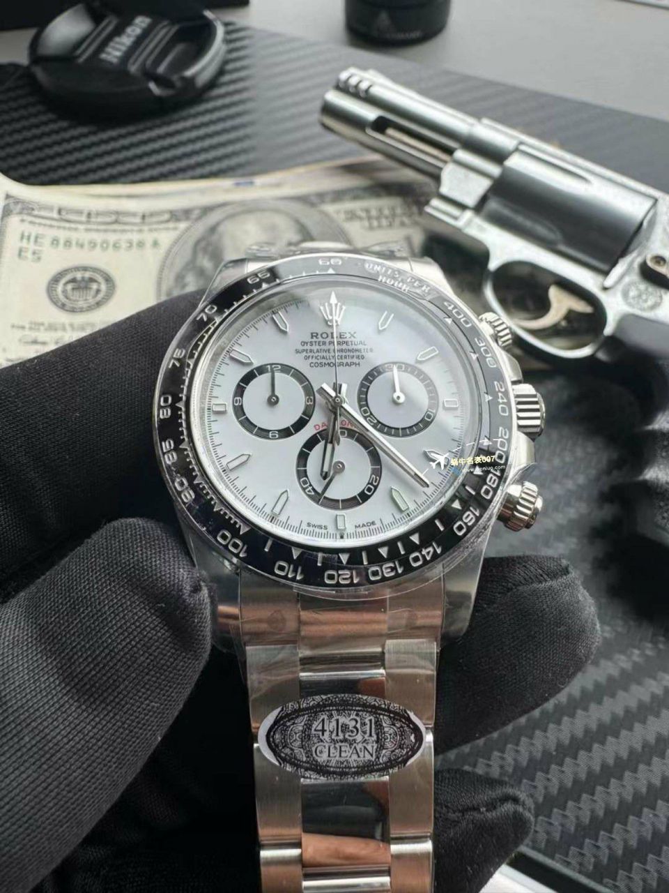 clean Factory c Factory 超A高仿复刻手表 Rolex  Cosmograph Daytona  Ditongna 新款4131 Movement 熊猫迪水泥灰m126500LN-0001，m126519ln-0006 wrist watch  / R810