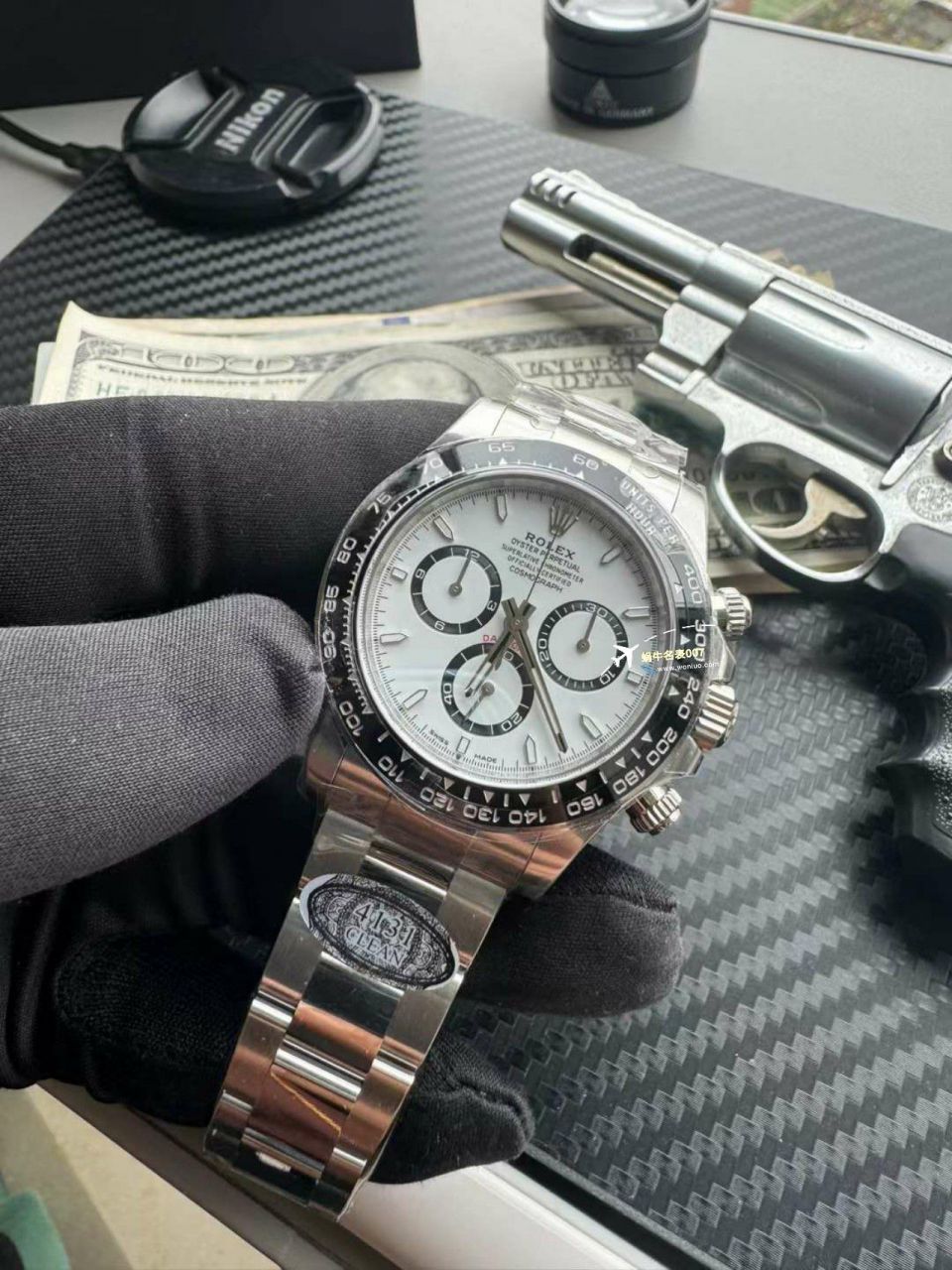 clean Factory c Factory 超A高仿复刻手表 Rolex  Cosmograph Daytona  Ditongna 新款4131 Movement 熊猫迪水泥灰m126500LN-0001，m126519ln-0006 wrist watch  / R810