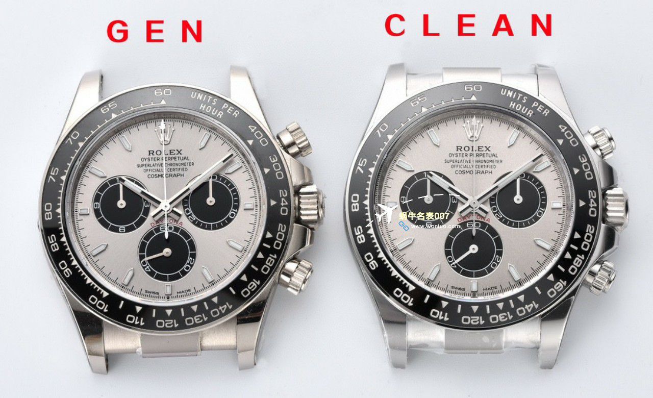 clean Factory c Factory 超A高仿复刻手表 Rolex  Cosmograph Daytona  Ditongna 新款4131 Movement 熊猫迪水泥灰m126500LN-0001，m126519ln-0006 wrist watch  / R810