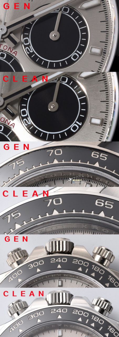clean Factory c Factory 超A高仿复刻手表 Rolex  Cosmograph Daytona  Ditongna 新款4131 Movement 熊猫迪水泥灰m126500LN-0001，m126519ln-0006 wrist watch  / R810
